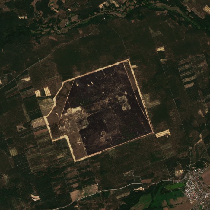 The area after the fire, July 30, 2026