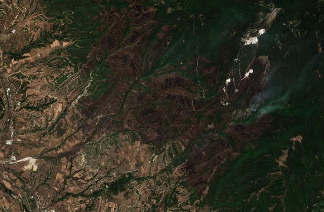 Satellite view near Sandanski