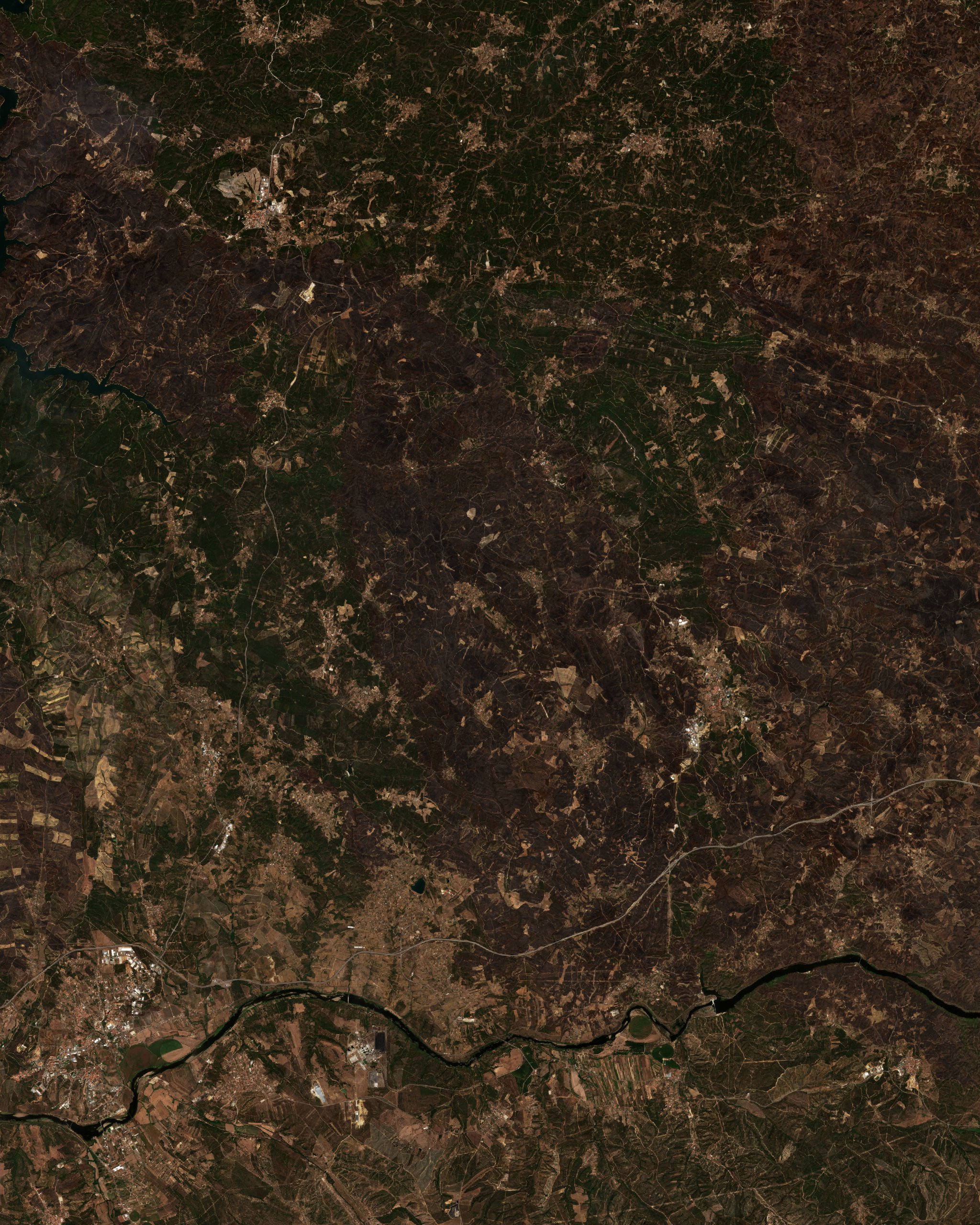 The area after the fire, September 2, 2017
