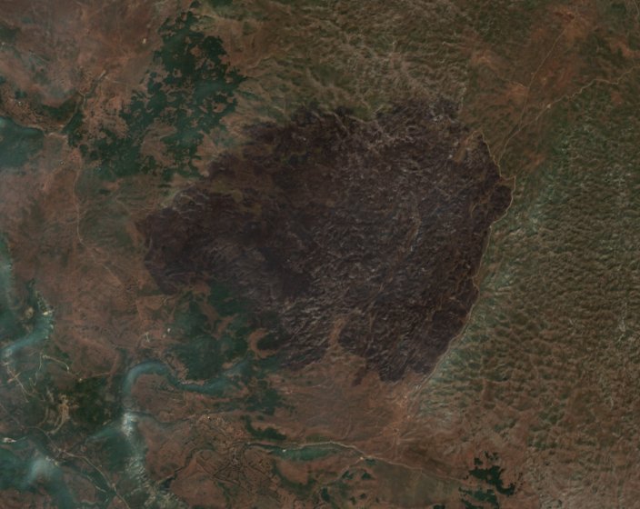 The area after the fire, September 5, 2026