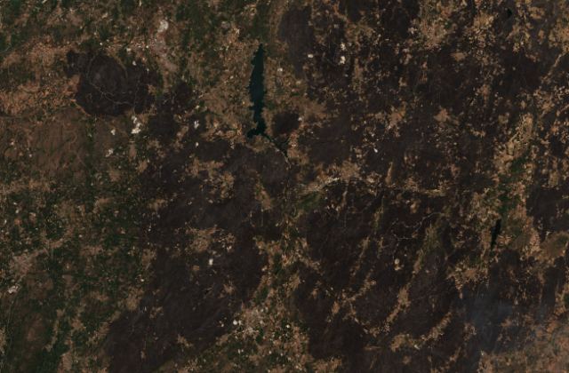Satellite view near Sernancelhe