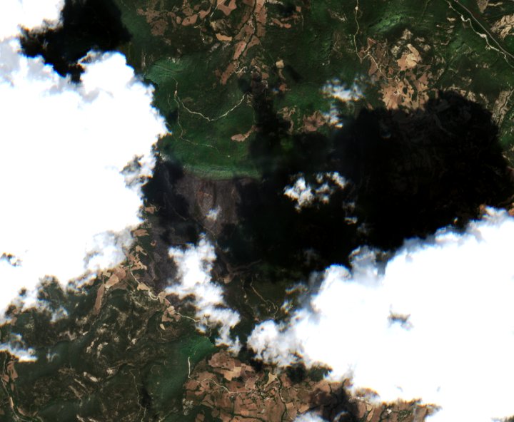 The area after the fire, August 13, 2026