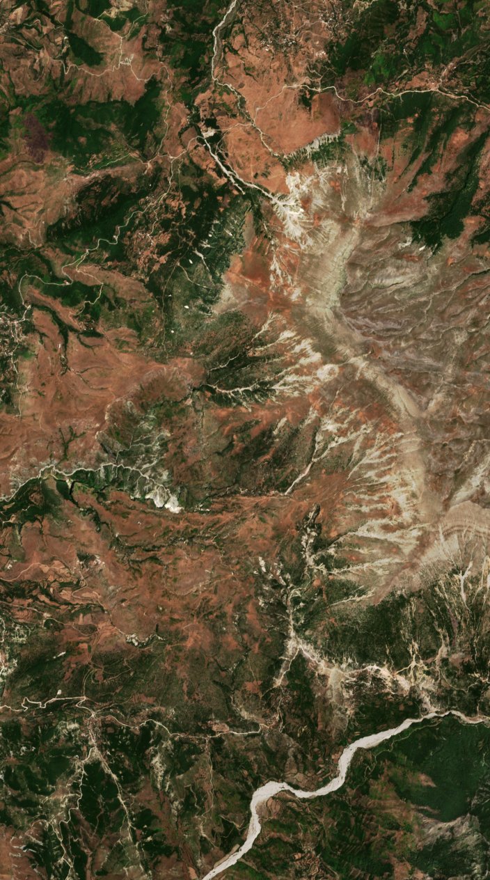 The area before the fire, July 14, 2025