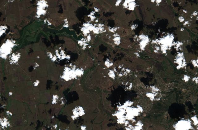 Satellite view near Toretsk