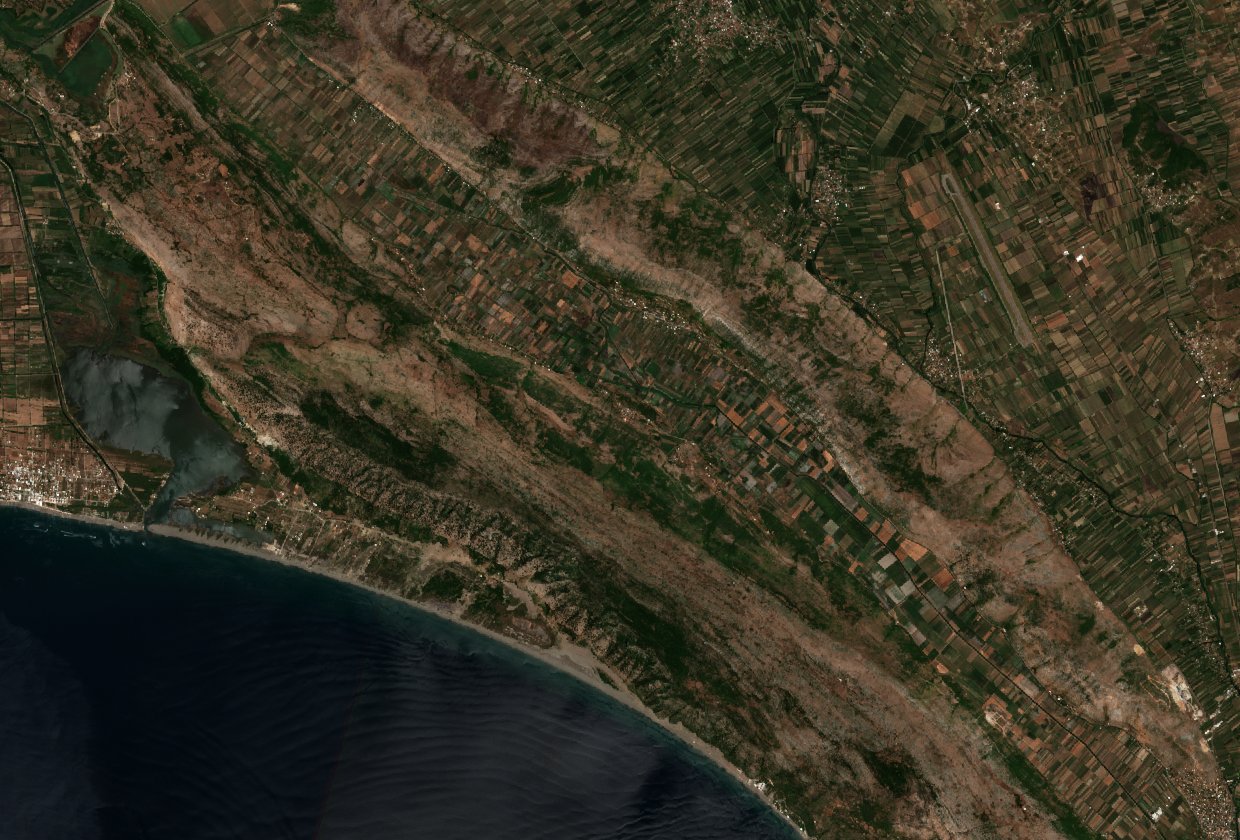 The area before the fire, July 28, 2020