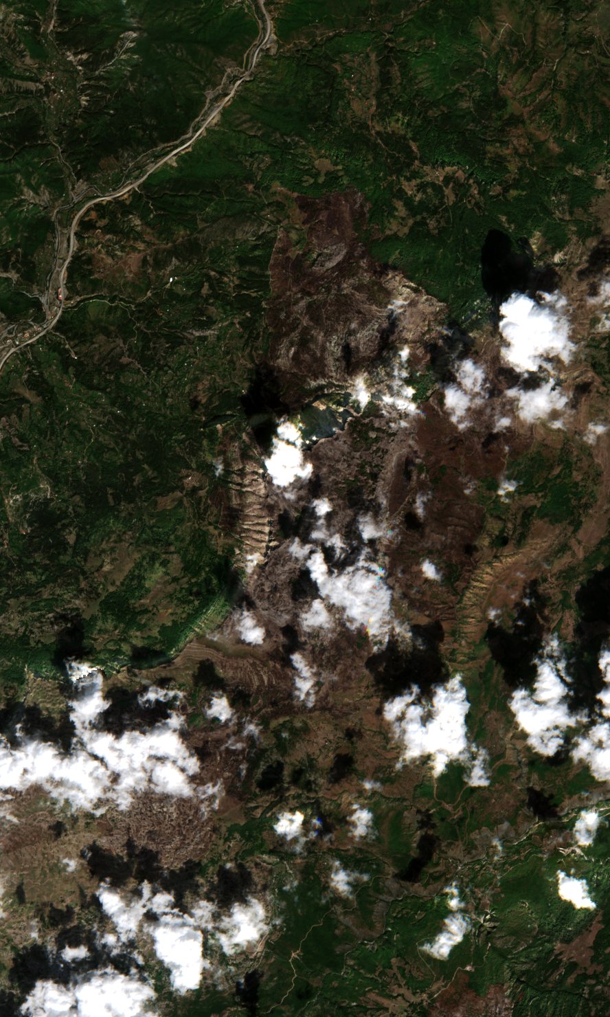 The area after the fire, September 12, 2024