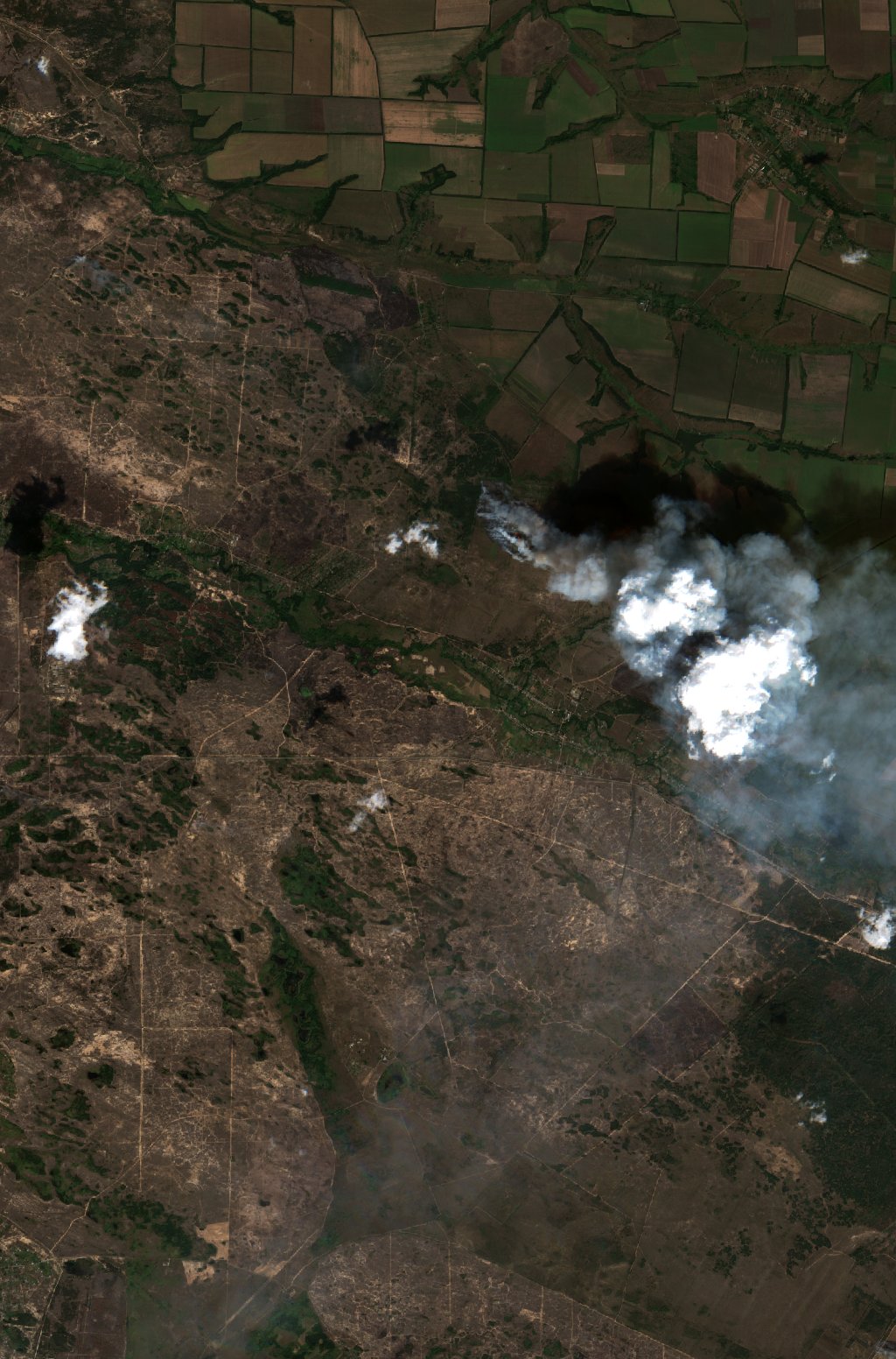 The area after the fire, August 25, 2026
