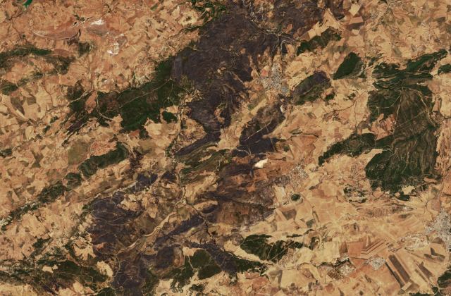 Satellite view near Souk Ahras