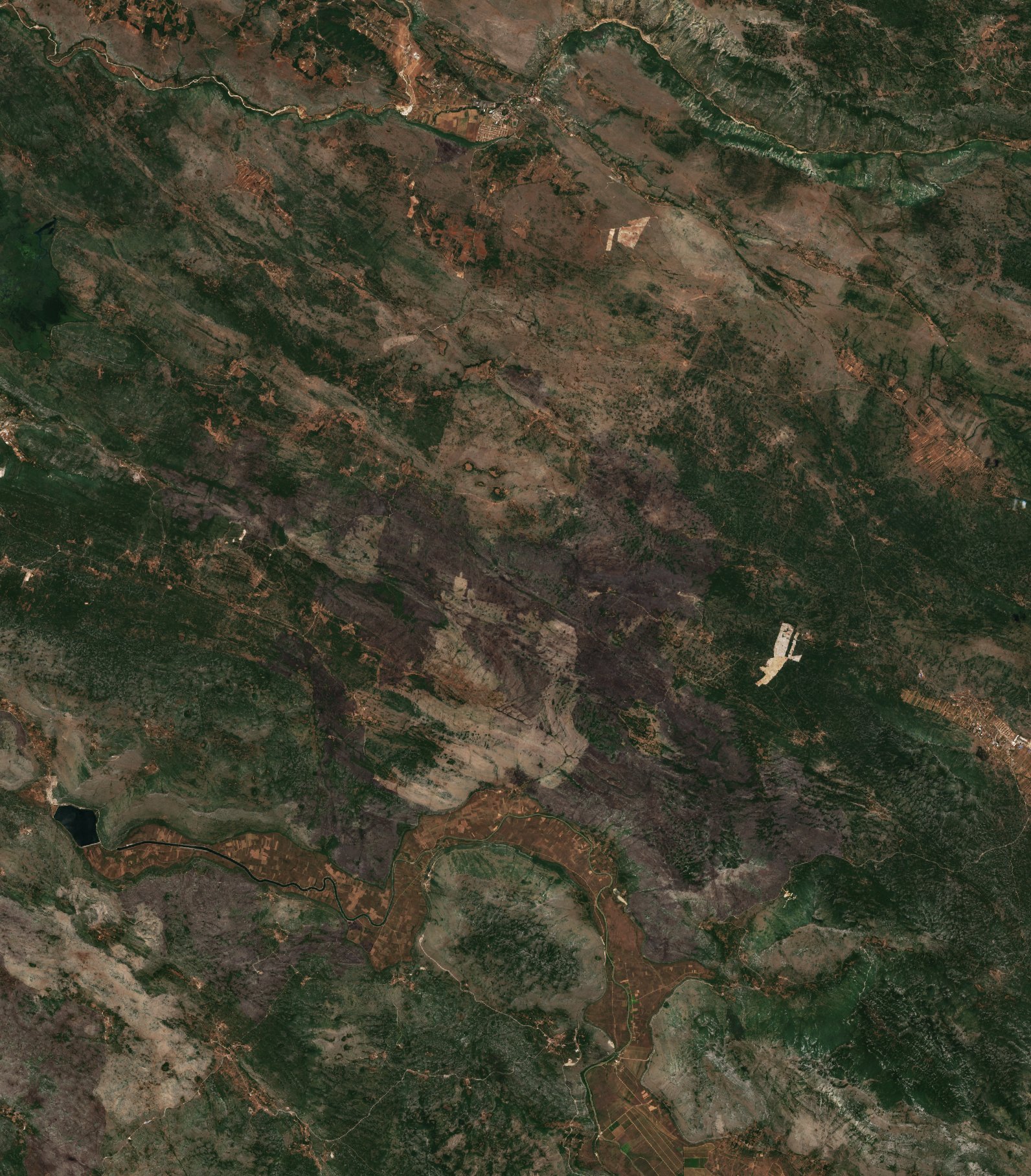 The area after the fire, July 19, 2017