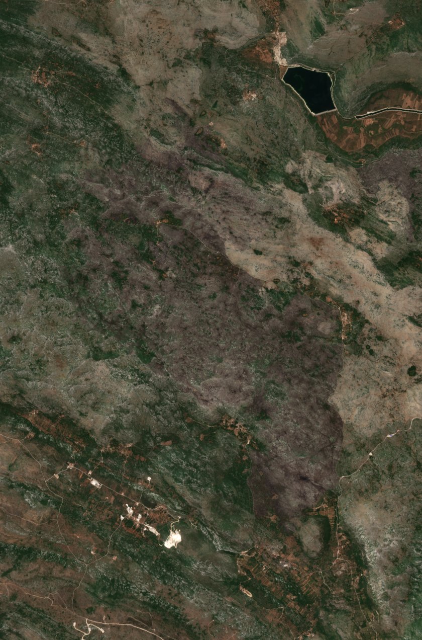 The area after the fire, July 9, 2017