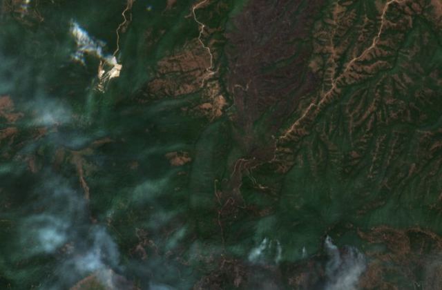 Satellite view near Studeničani