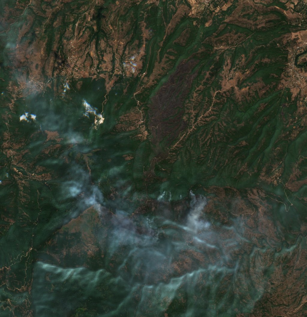 The area after the fire, August 23, 2026