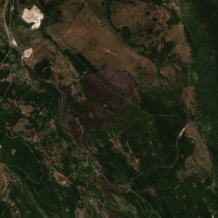 The area after the fire, August 14, 2016