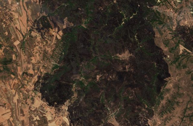 Satellite view near Sveti Nikole