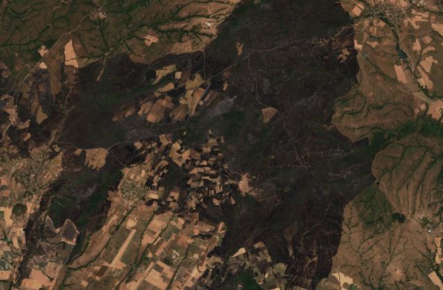 Satellite view near Svilengrad