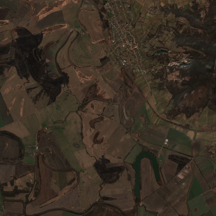 The area before the fire, March 9, 2026