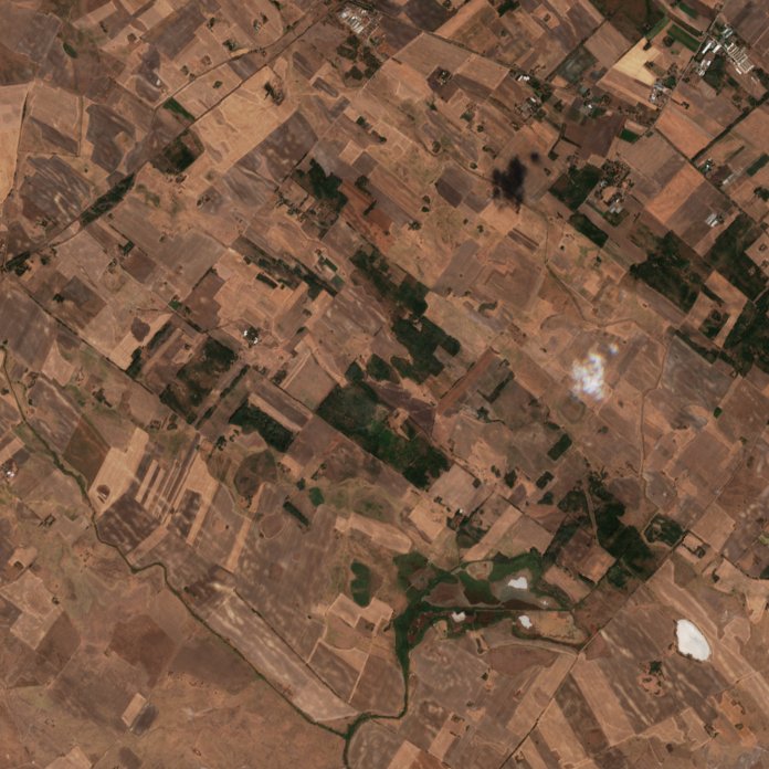 The area after the fire, August 31, 2026
