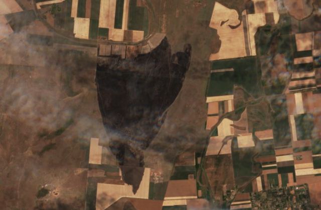 Satellite view near Tótkomlós