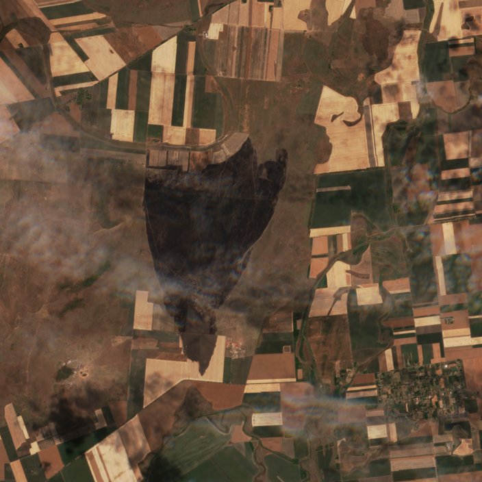 The area after the fire, June 25, 2022