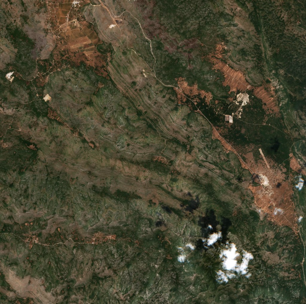 The area before the fire, August 12, 2021