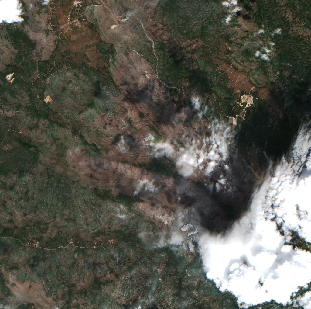 The area after the fire, September 6, 2021