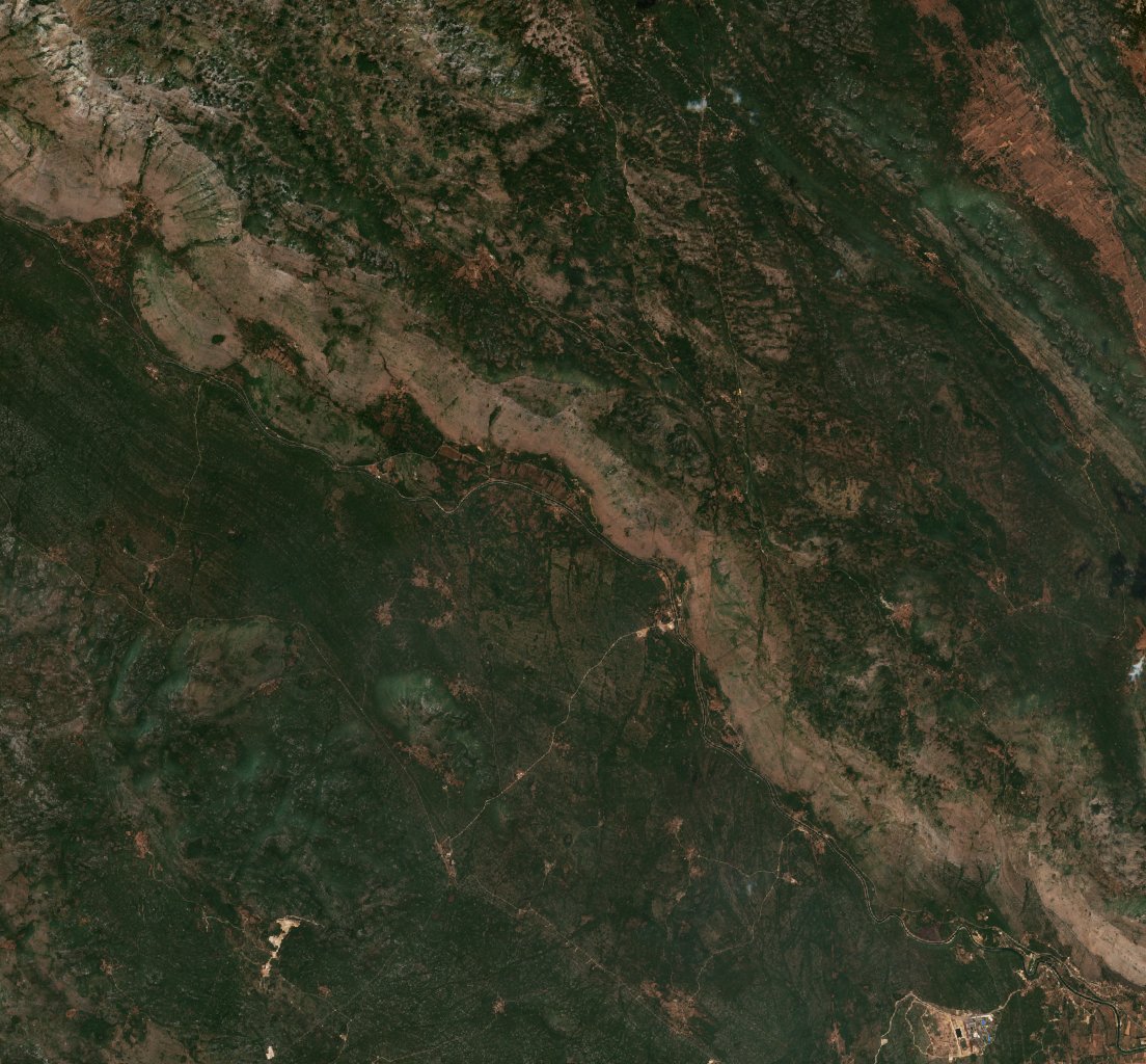 The area before the fire, August 22, 2021