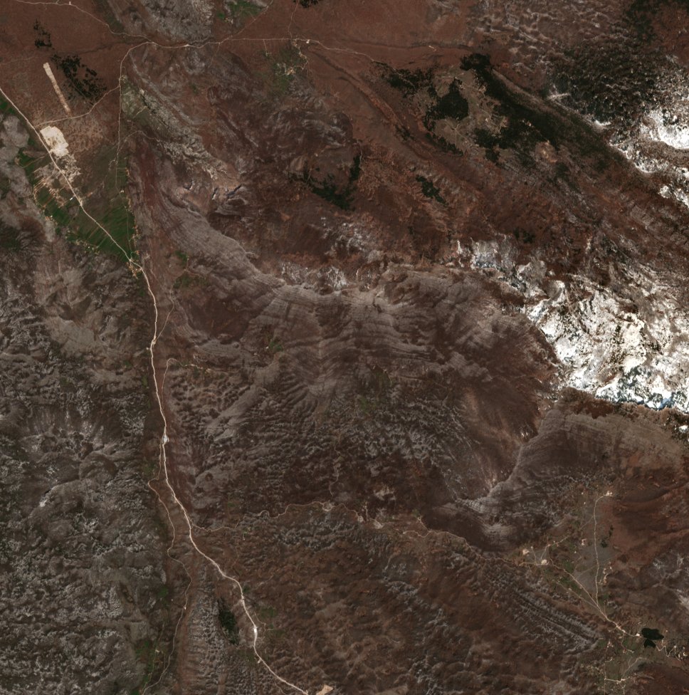 The area after the fire, April 14, 2022
