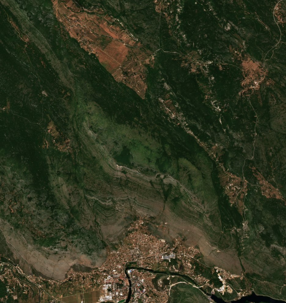 The area before the fire, July 2, 2025