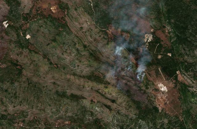 Satellite view near Trebinje