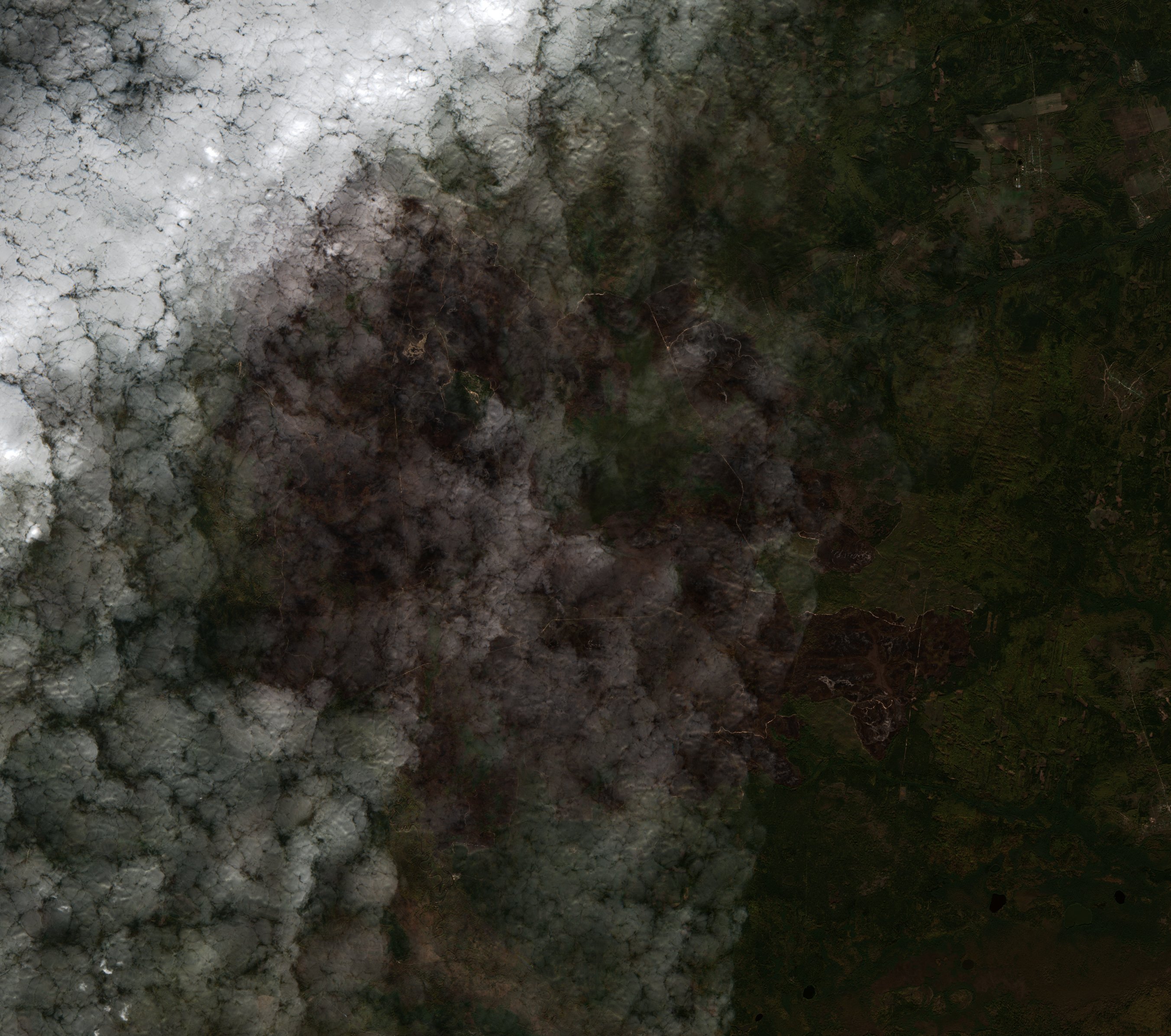 The area after the fire, October 8, 2022