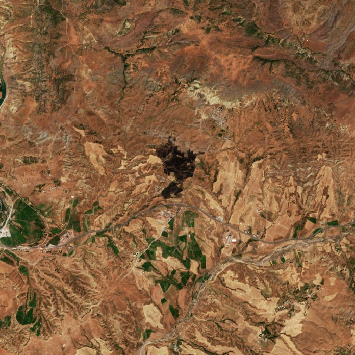The area after the fire, August 18, 2026