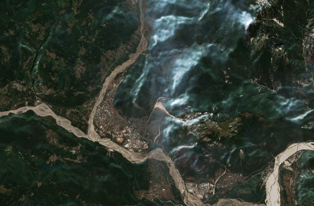 Satellite view near Tolmezzo