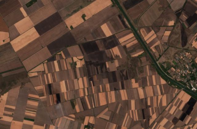 Burned area near Uljma from space