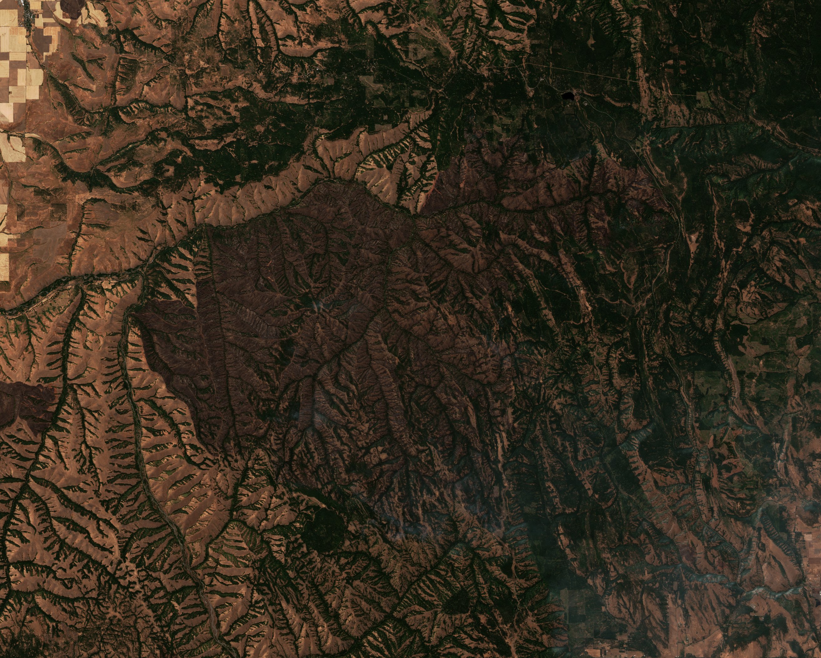 The area after the fire, August 28, 2026