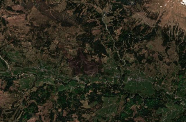Satellite view near Untertilliach