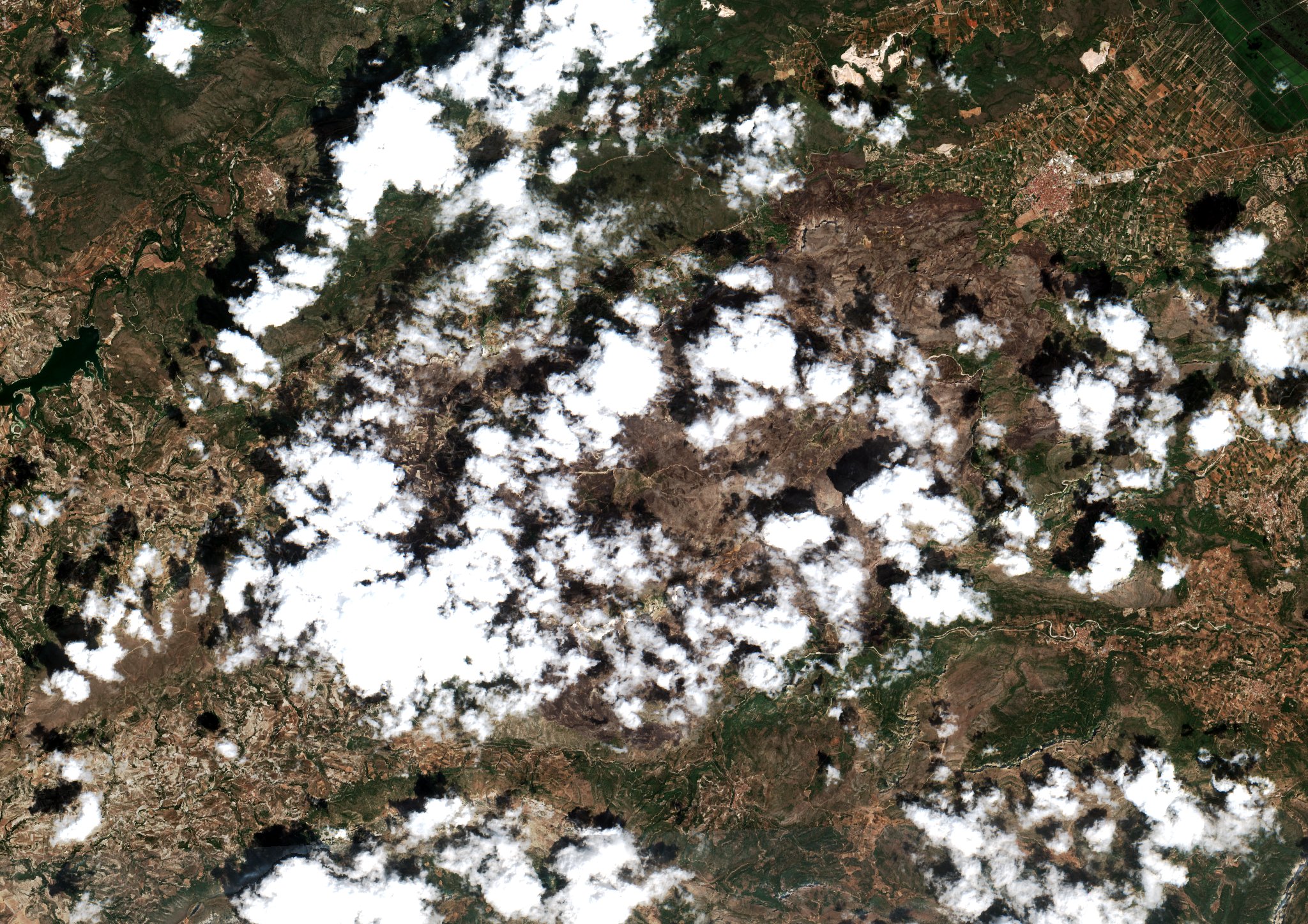 The area after the fire, August 23, 2022