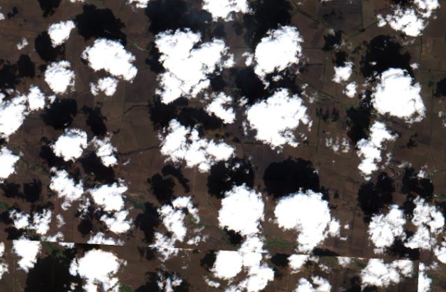 Satellite view near Velyka Novosilka