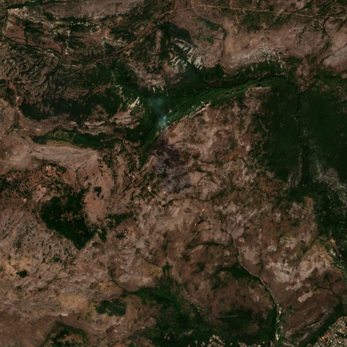 The area after the fire, August 16, 2026