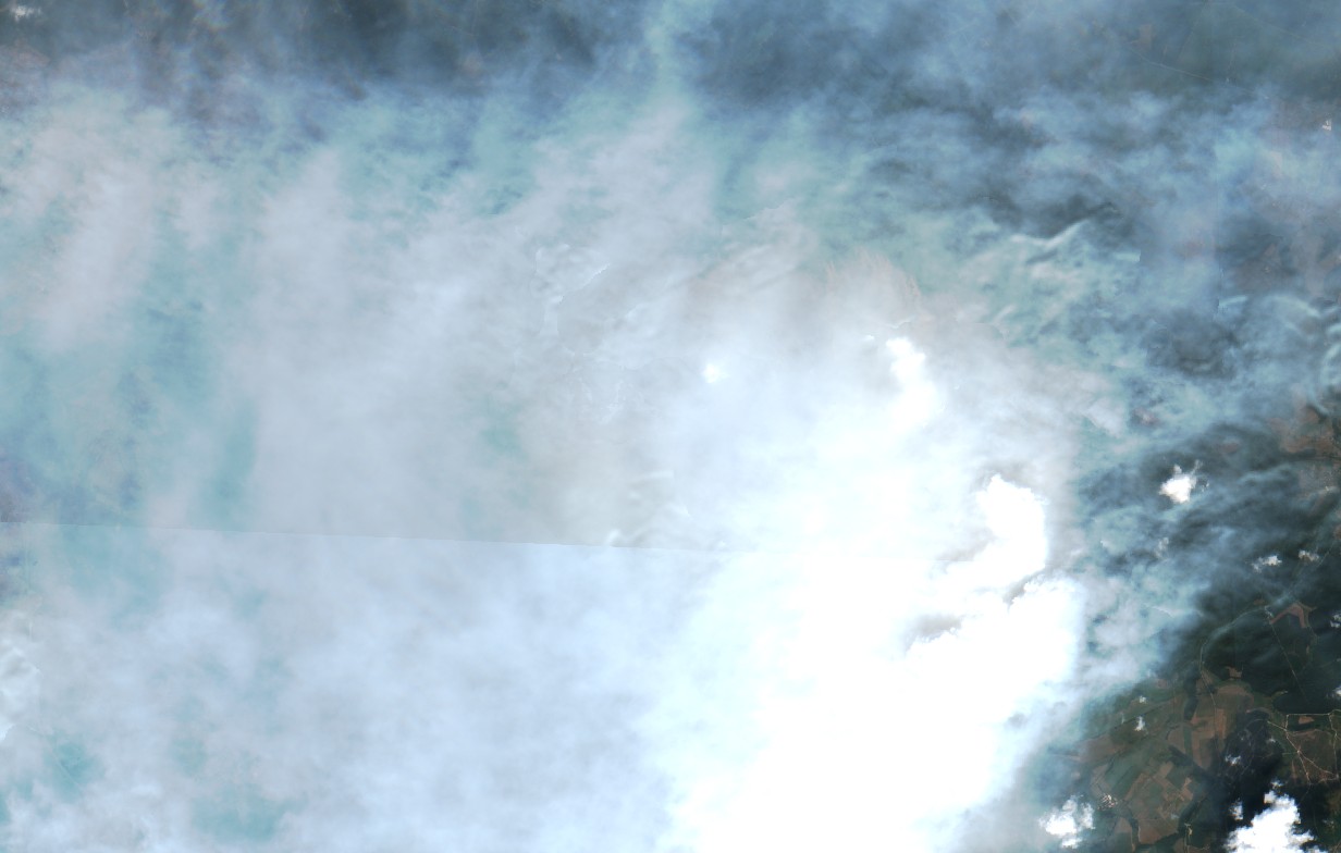 The area after the fire, August 16, 2026