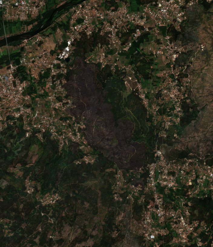 The area after the fire, August 21, 2026