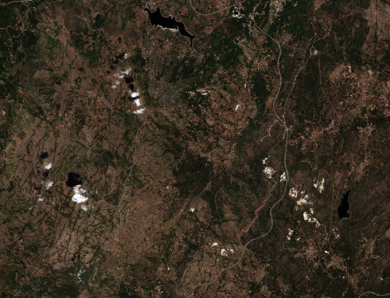 The area before the fire, September 10, 2024