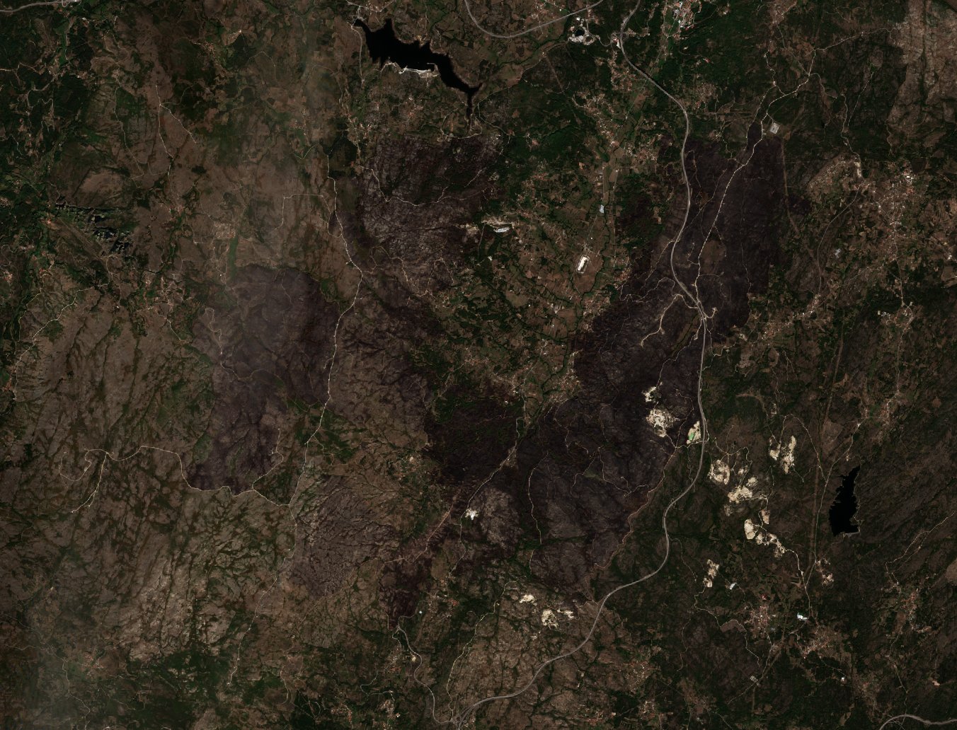 The area after the fire, September 30, 2024