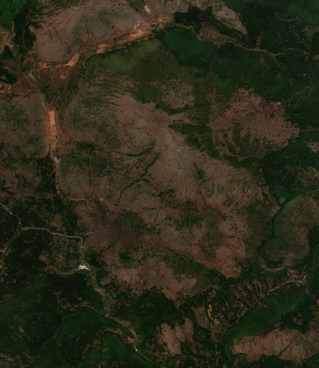 The area before the fire, August 13, 2024