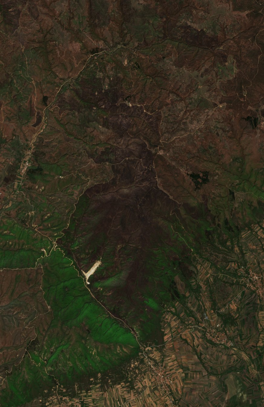 The area after the fire, April 22, 2019