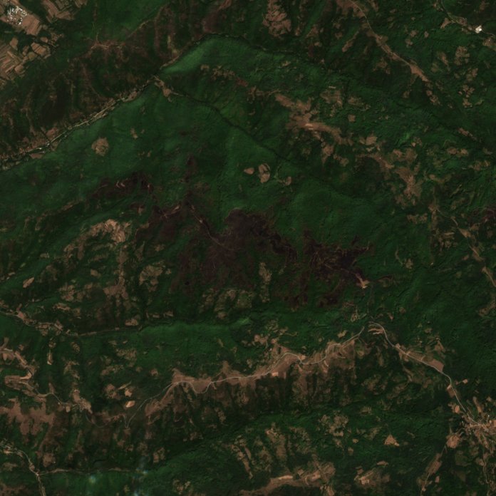 The area after the fire, August 30, 2026