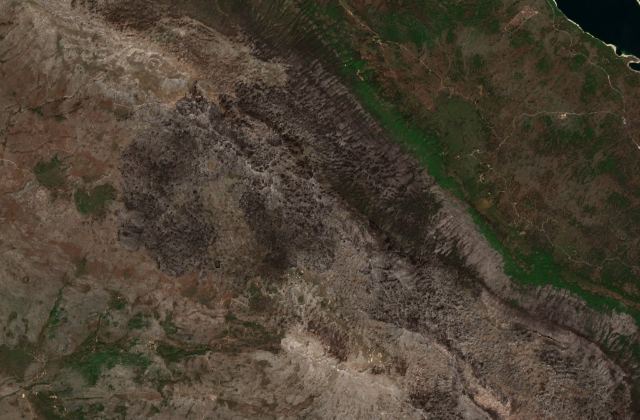 Satellite view near Vrlika