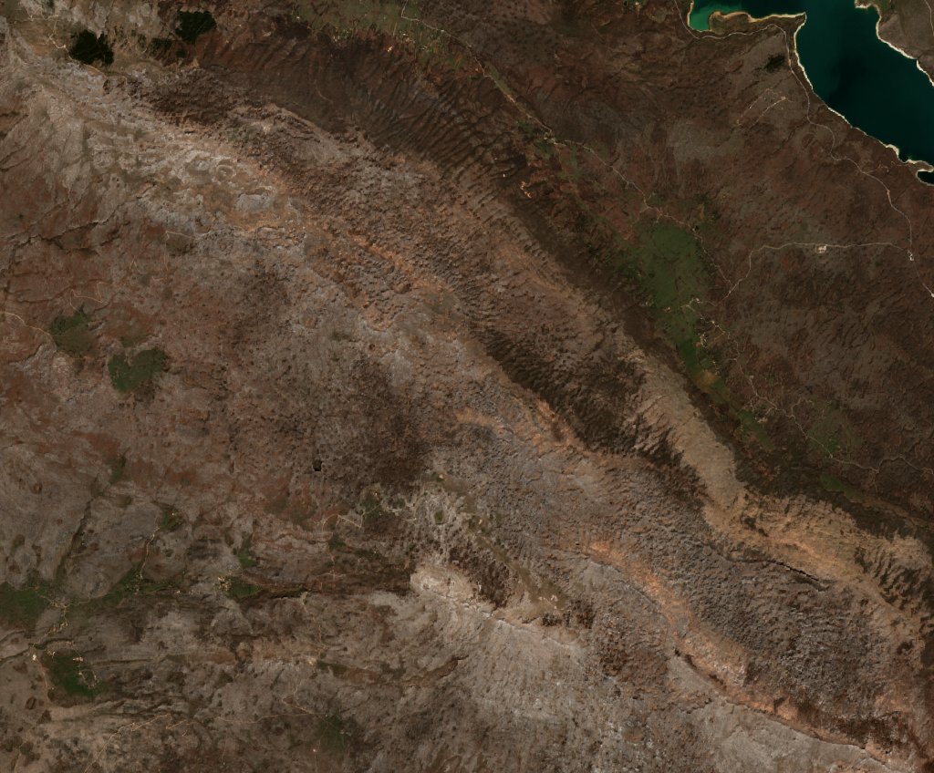 The area before the fire, April 2, 2020