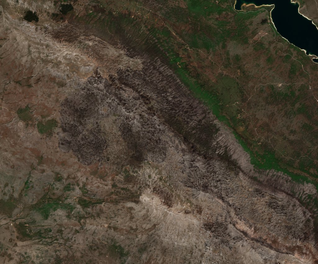 The area after the fire, April 17, 2020