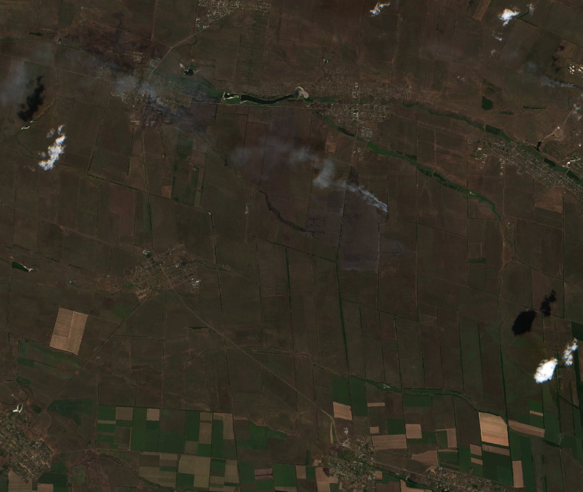 The area before the fire, August 7, 2026