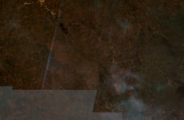 Satellite view in Angola